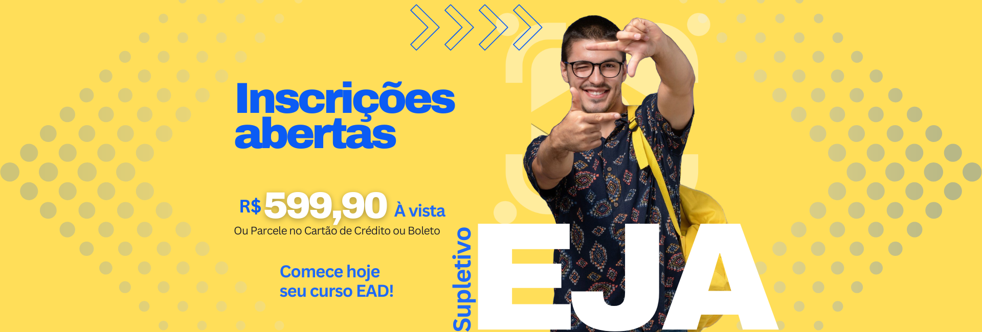 banner curso eja supletivo